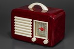 Swirled Oxblood Red General Television Catalin Radio Model 591